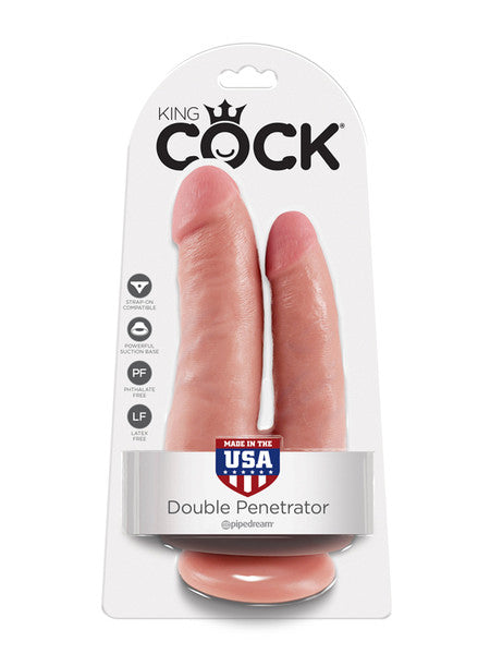 King Cock - Double Penetrator Flesh Dildo - ClubX